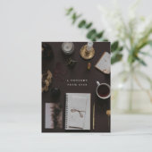 Dark Academia vintage writer  ポストカード (スタンド正面)