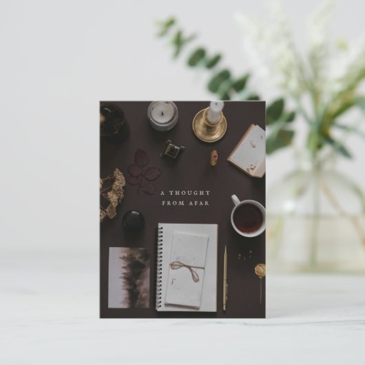 Dark Academia vintage writer  ポストカード (スタンド正面)