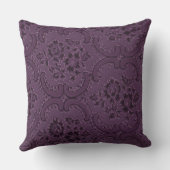 Dark Alice Rustic Deep Purple クッション (裏面)