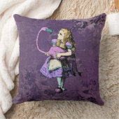 Dark Alice Rustic Deep Purple クッション (ブランケット)