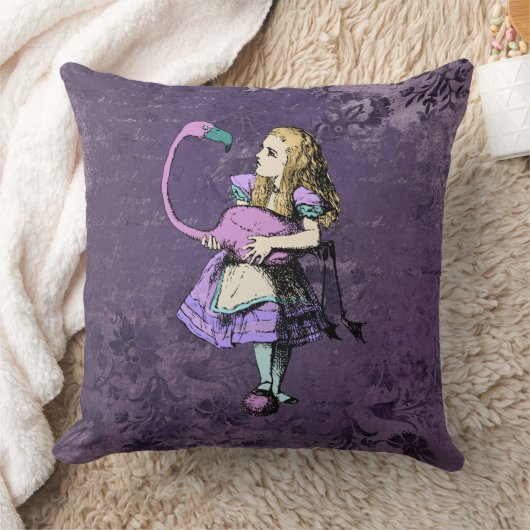 Dark Alice Rustic Deep Purple クッション (ブランケット)