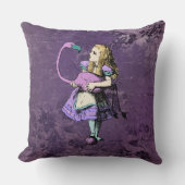 Dark Alice Rustic Deep Purple クッション (正面)
