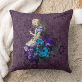 Dark Alice Rustic Deep Purple クッション (ブランケット)