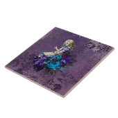 Dark Alice Rustic Deep Purple タイル (側面)