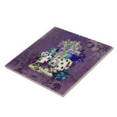 Dark Alice Rustic Deep Purple タイル (側面)