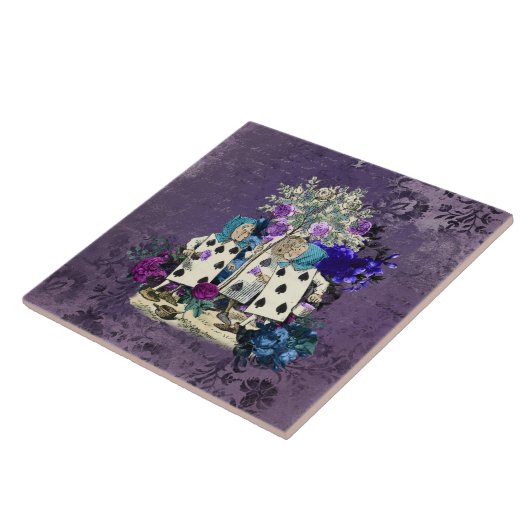 Dark Alice Rustic Deep Purple タイル (側面)