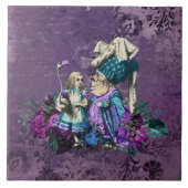 Dark Alice Rustic Deep Purple タイル (正面)