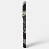 Dark Amber Crystalline Star Fractal - Geometric Samsung Galaxyケース (左側面)