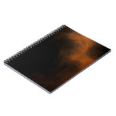 Dark Amber Smoke Abstract Art Notebook ノートブック (左側)