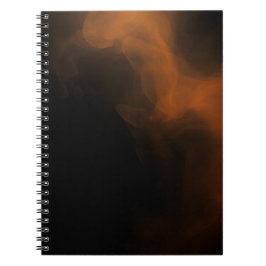Dark Amber Smoke Abstract Art Notebook ノートブック