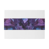 Dark Amethyst Boho Witch Crystals Black Wedding 招待状ベリーバンド (裏面例)