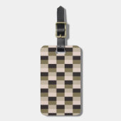 Dark and Beige Shades Color Blocks ラゲッジタグ (正面縦)