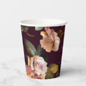 Dark and Moody Floral Gothic Bridal Shower  紙コップ (裏面)