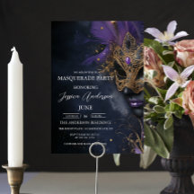 Dark and Purpleマスカレードパーティー誕生日