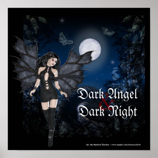 Dark Angel & Dark Nightファンタジーポスター/プリント ポスター (正面)