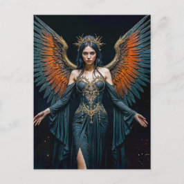 Dark Angel Queen with Red Wings ポストカード