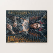 Dark Angel with Crown andバラ ジグソーパズル (横)