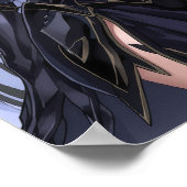 Dark Anime Enchantress in Black Armor ポスター (角)