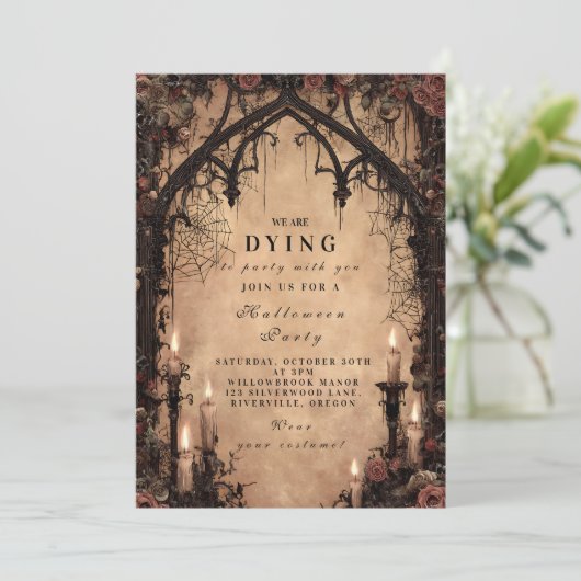 Dark Archway Gothic Halloween 招待状 (スタンド正面)