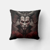 Dark Art Zorniger Teufel Motiv クッション (裏面)