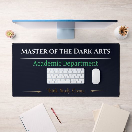 Dark Arts Desk Mat Gothic Academic Aesthetic デスクマット (オフィス1)
