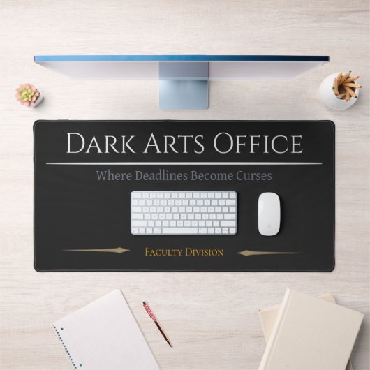 Dark Arts Desk Mat Gothic Office Wizard Decor デスクマット (オフィス1)