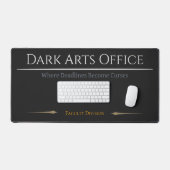 Dark Arts Desk Mat Gothic Office Wizard Decor デスクマット (キーボード&マウス)