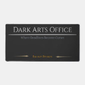 Dark Arts Desk Mat Gothic Office Wizard Decor デスクマット (正面)