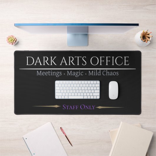 dark arts office desk mat gothic desk pad setup デスクマット (オフィス1)