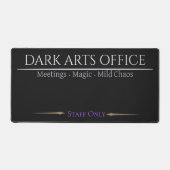 dark arts office desk mat gothic desk pad setup デスクマット (正面)