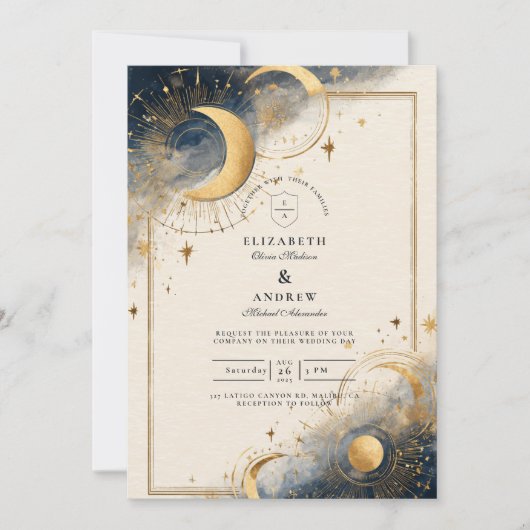 Dark Astrology Wedding 招待状 (正面)