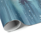 Dark Aurora Borealis Night Forest (10) ラッピングペーパー (ロールコーナー)