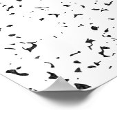 Dark Awakening Silhouette Black & White Poster ポスター (角)