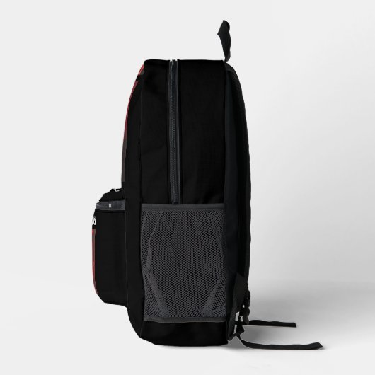 Dark Backpack black プリントバックパック (右)