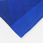Dark BLUE abstract polygonal. Triangular geometric フリースブランケット (角)