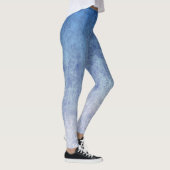 Dark Blue And Light Blue Mixed Color Leggings レギンス (右)