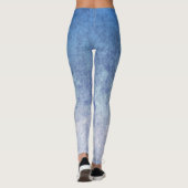 Dark Blue And Light Blue Mixed Color Leggings レギンス (裏面)