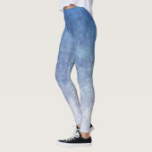 Dark Blue And Light Blue Mixed Color Leggings レギンス (左)