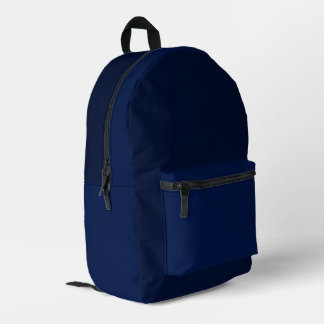 Dark Blue Backpack プリントバックパック