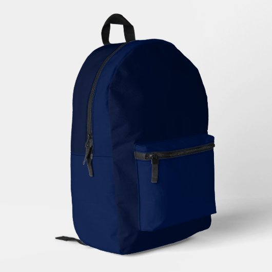 Dark Blue Backpack  プリントバックパック (裏面左端)