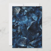 Dark Blue Boho Witch Crystals Black Handfasting 招待状 (裏面)