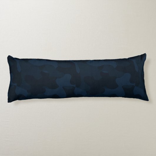 Dark Blue Camo Abstract ボディピロー (裏面)
