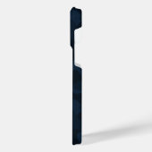 Dark Blue Camo Abstract iPhoneケース (左側面)