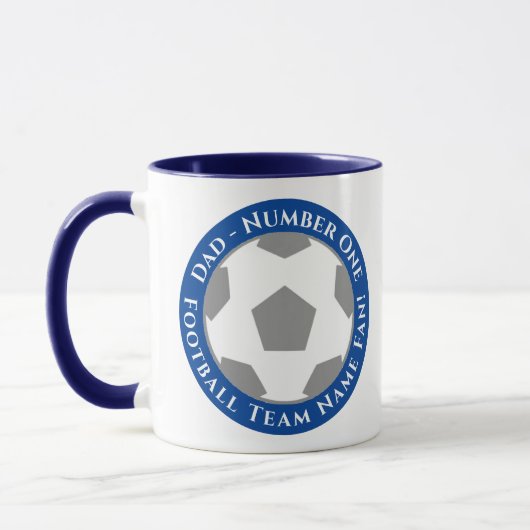 Dark Blue – Classic Football Dad Mug マグカップ (左)