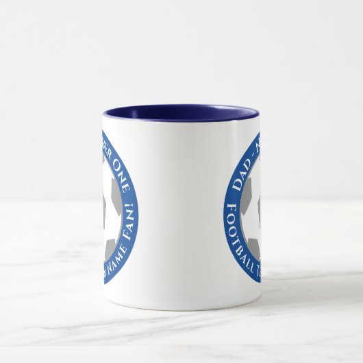 Dark Blue – Classic Football Dad Mug マグカップ (中央)