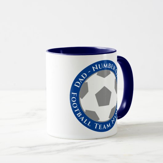 Dark Blue – Classic Football Dad Mug マグカップ (正面右)