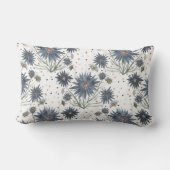 Dark Blue Daisies ランバークッション (裏面)