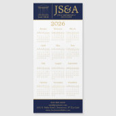 Dark Blue Gold Justice Columns Law Firm Logo 2026 (正面)