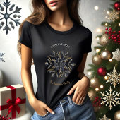 Dark Blue & Gold Midnight Sparkle Stars New Year  Tシャツ