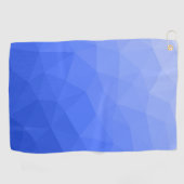 Dark Blue gradient geometric mesh pattern ゴルフタオル (横)